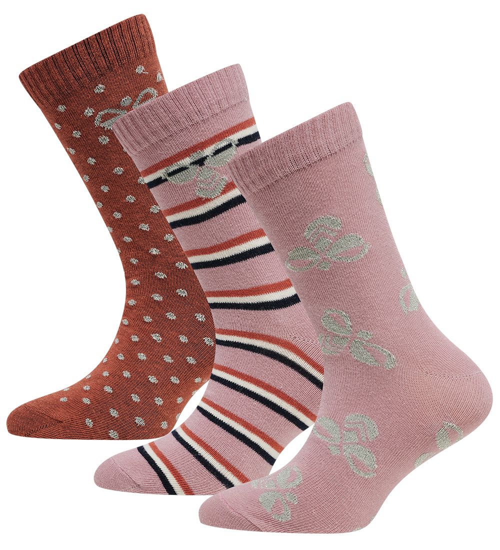 Hummel Socks - 3-Pack - hmlAlfie - Copper Brown