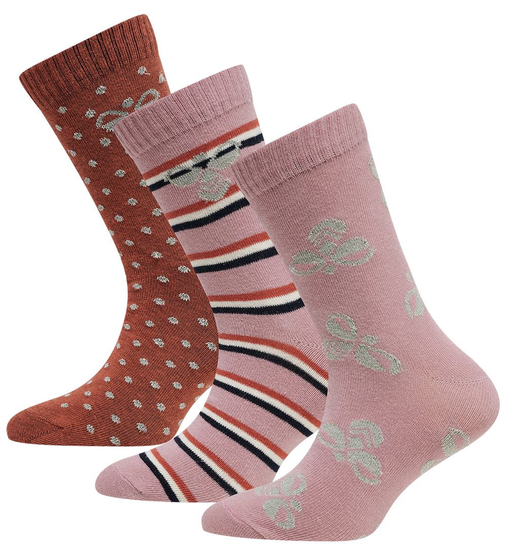 Hummel Socken - 3er-Pack - Brown - Kupferbraun