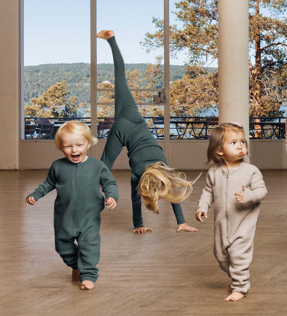 Voksi Jumpsuit - Wool - Melange Sand