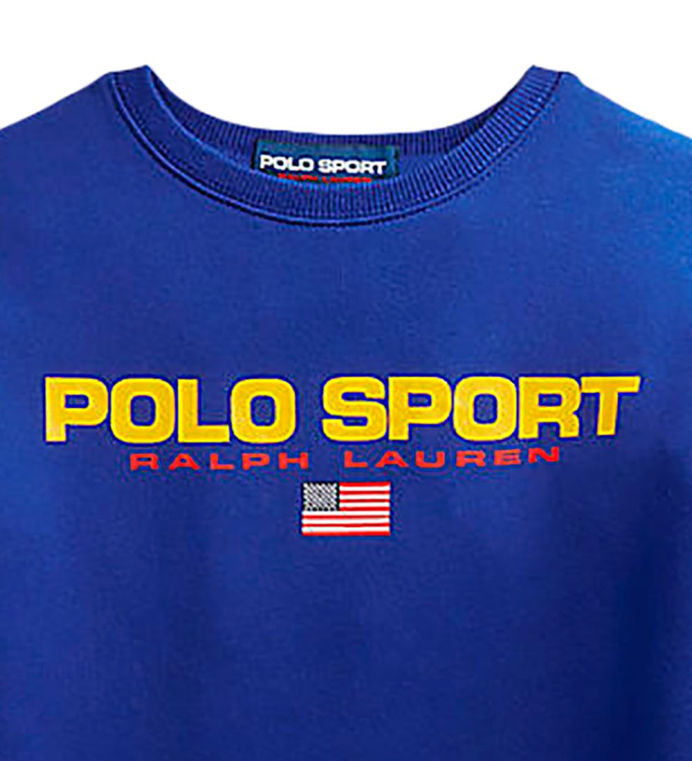 Polo Ralph Lauren Sweatshirt - Polo Sport - Blue w. Print