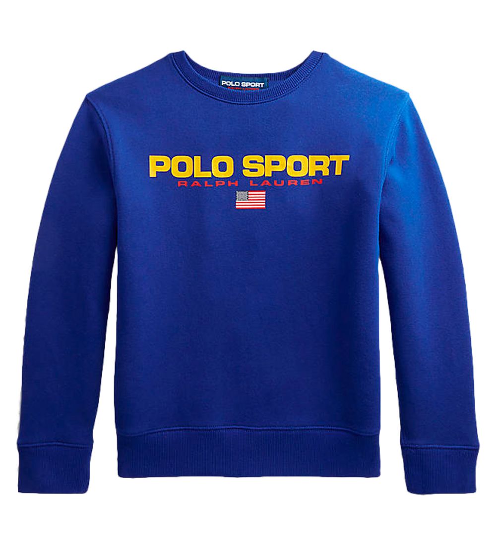 Polo Ralph Lauren Sweatshirt - Polo Sport - Blue w. Print