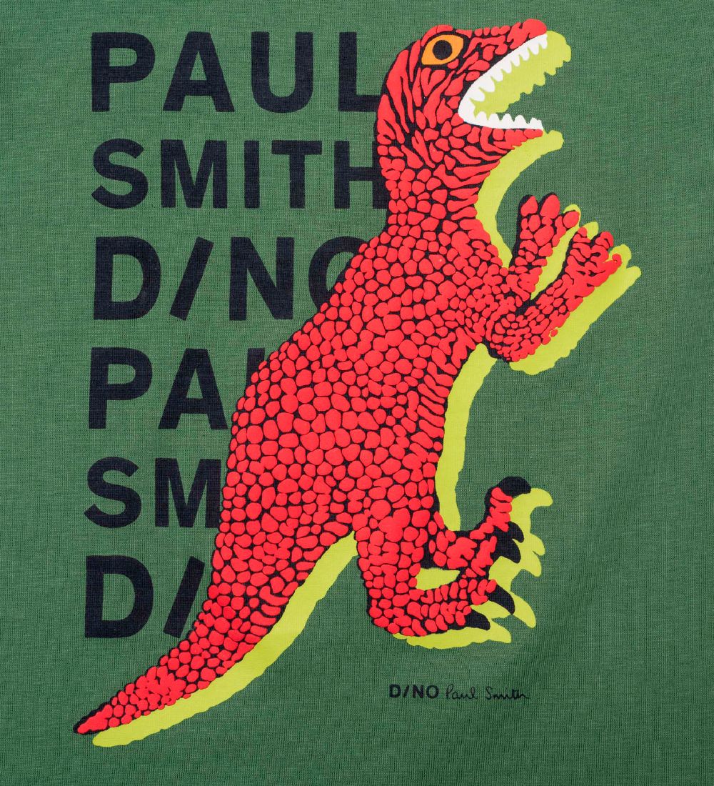 Paul Smith Junior T-shirt - Khaki w. Dino/Text