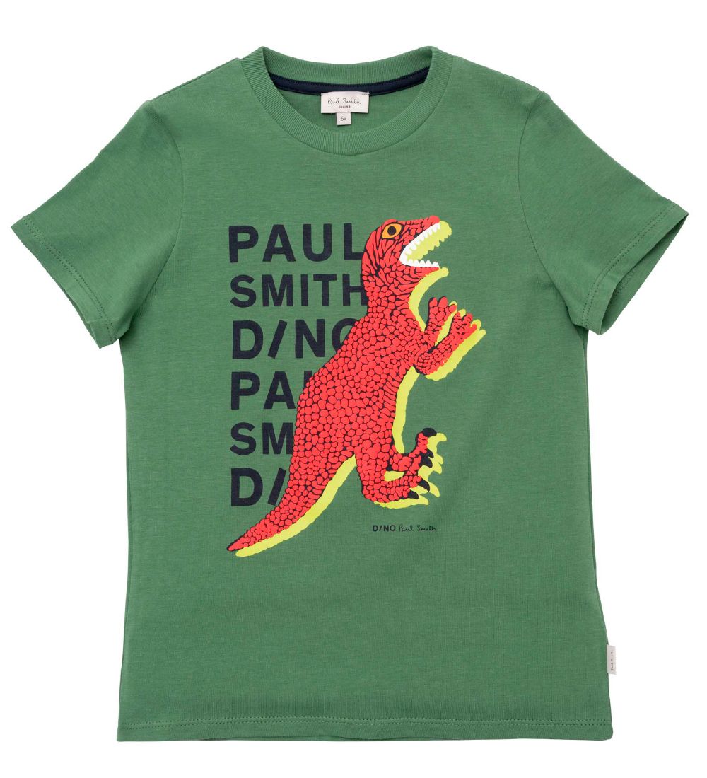 Paul Smith Junior T-shirt - Khaki w. Dino/Text