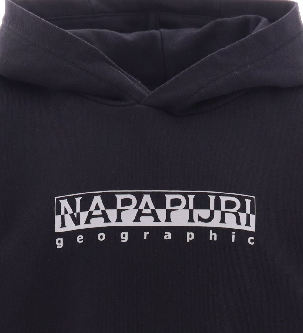 Napapijri Kapuzenpullover - Schwarz m. Grau
