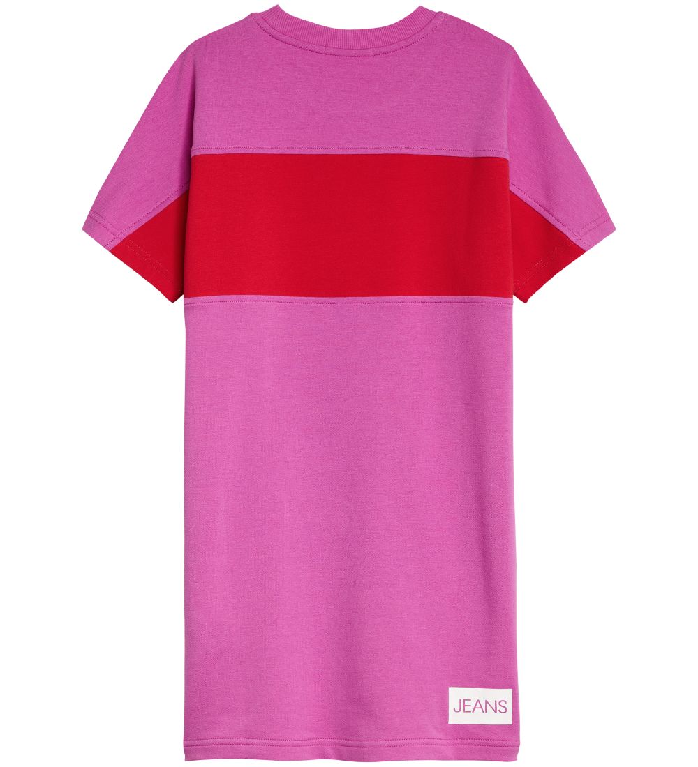 Calvin Klein Kleid - Colour Block - Lucky Pink/Rot