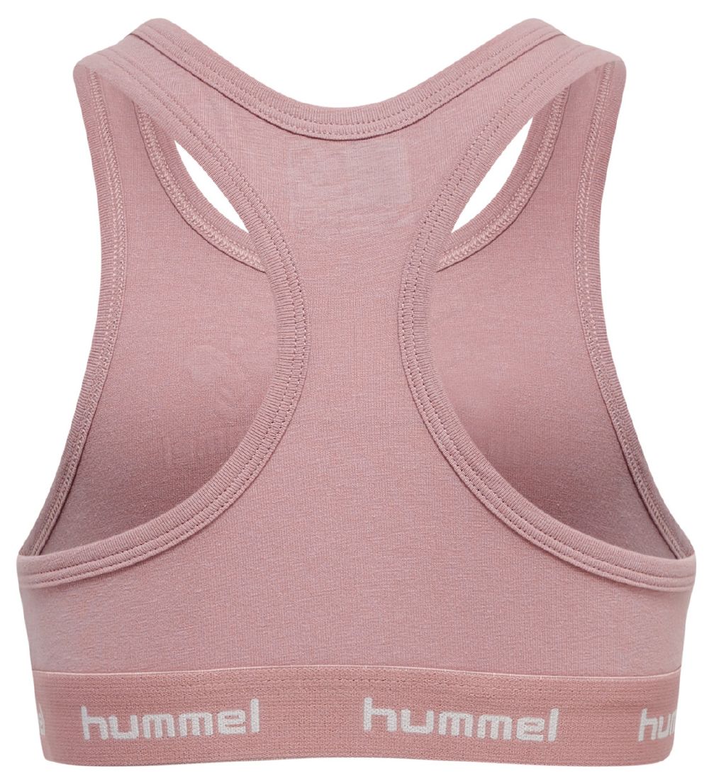 Hummel Top - hmlCarolina - 2-Pack - Woodrose/Black Iris