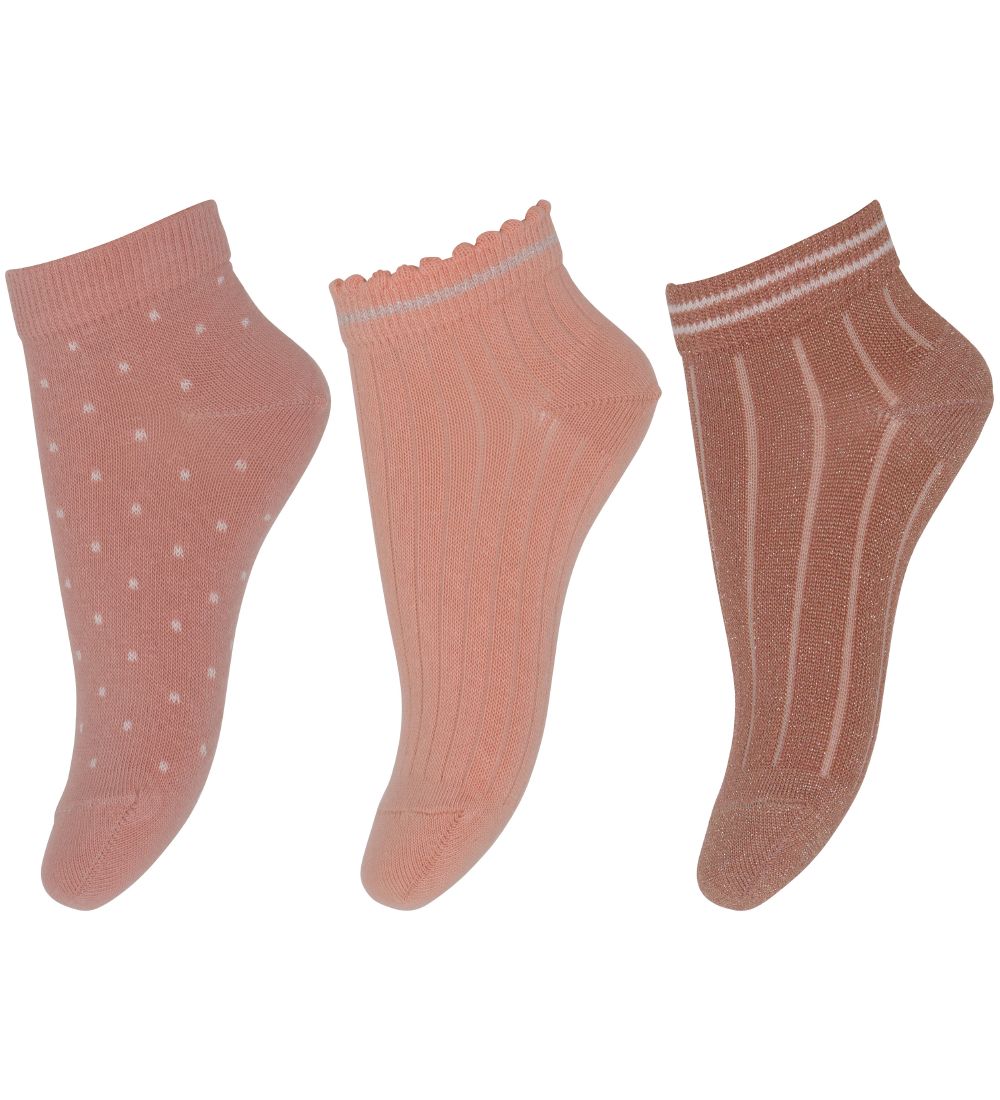 MP Ankle Socks - 3-Pack - Sofia - Copper Brown