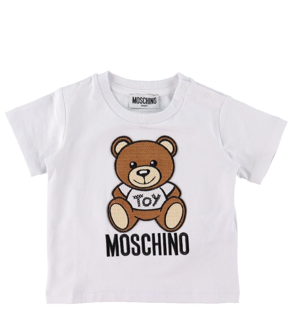 Moschino T-shirt/Shorts - White/navy w. Print