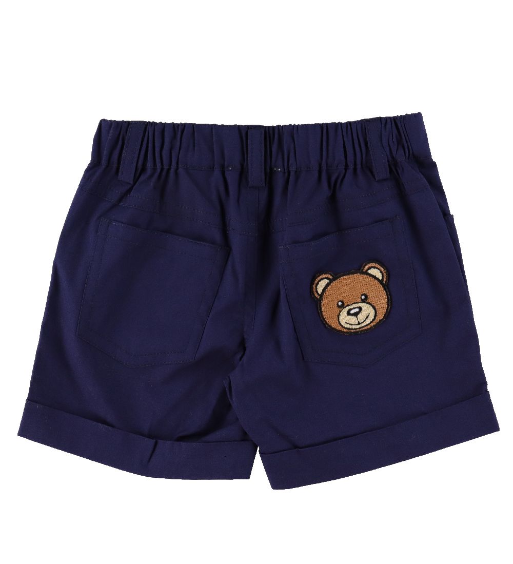 Moschino T-shirt/Shorts - White/navy w. Print
