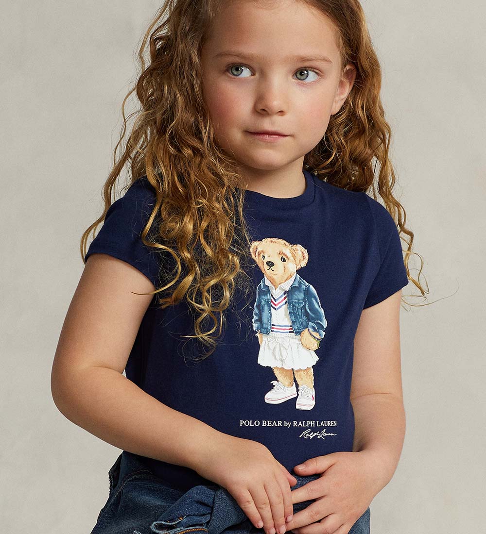 Polo Ralph Lauren Kleid - Classics - Navy m. Kuscheltier