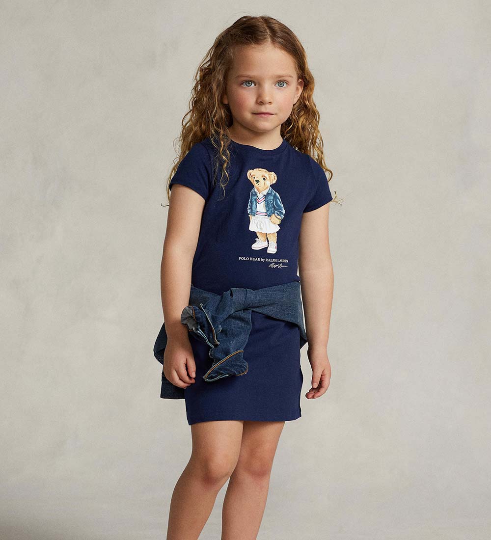 Polo Ralph Lauren Kleid - Classics - Navy m. Kuscheltier