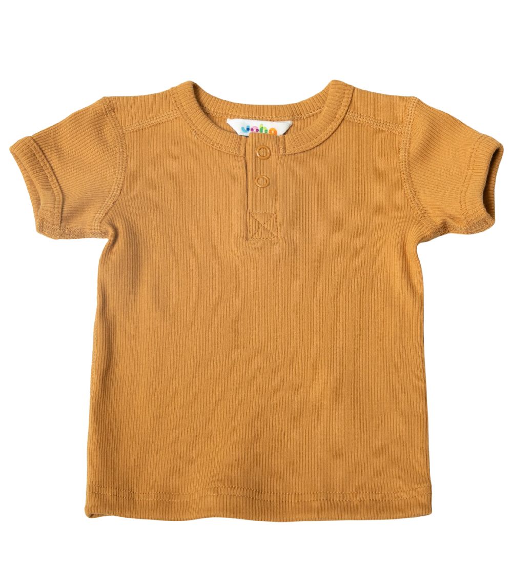 Joha T-shirt - Rib - Mustard