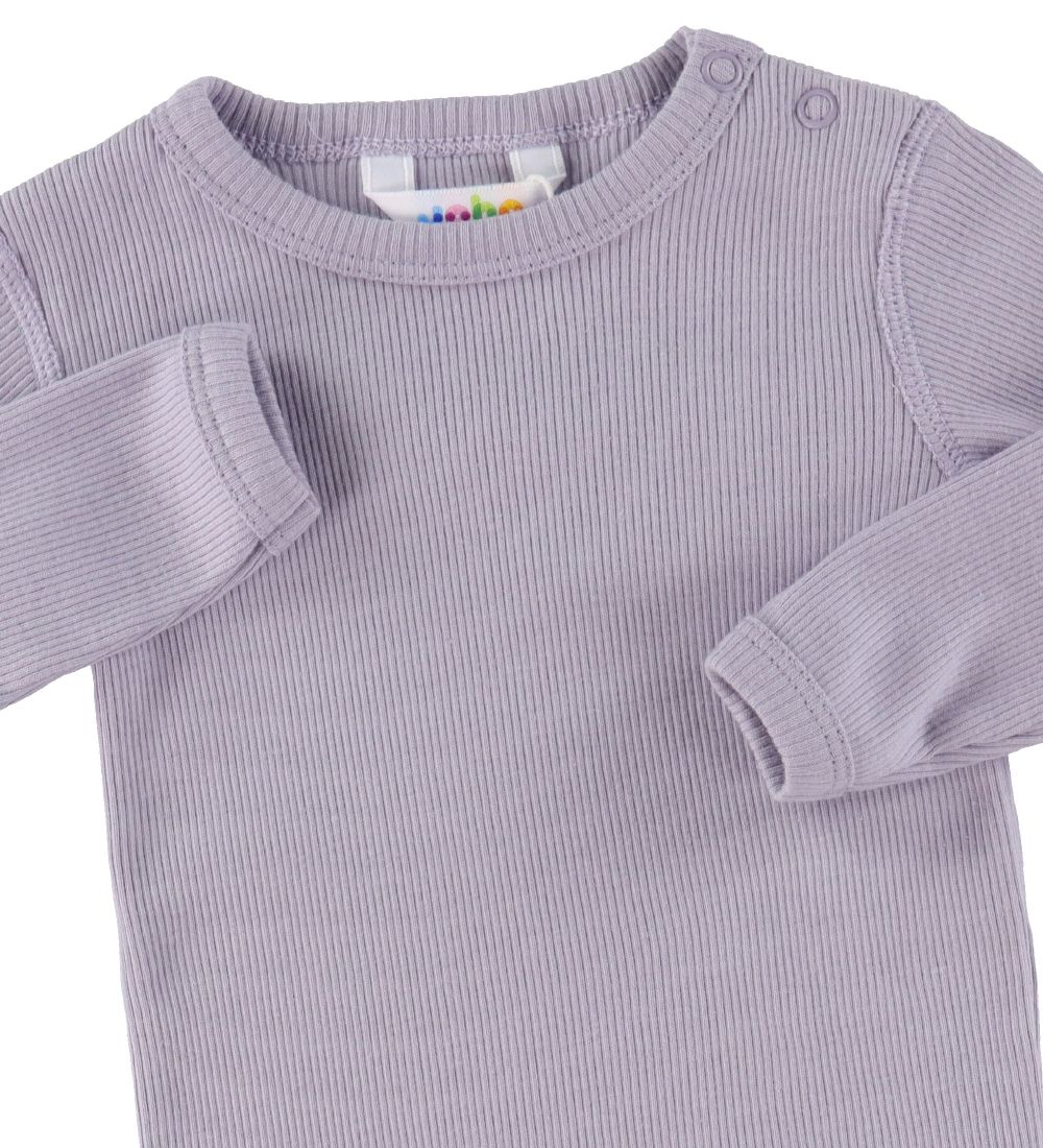 Joha Bodysuit l/s - Rib - Pastel Purple
