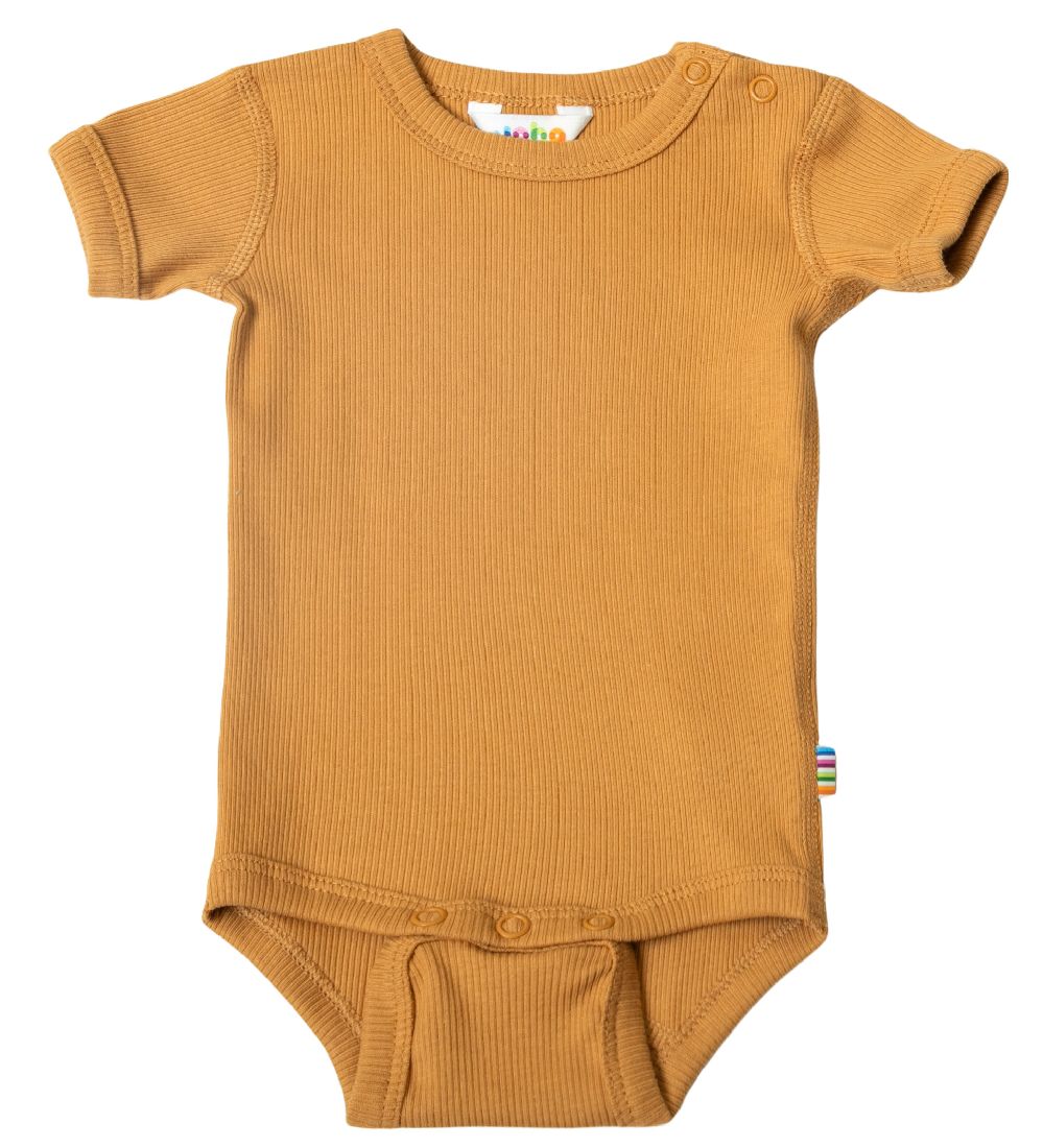 Joha Bodysuit s/s - Rib - Mustard