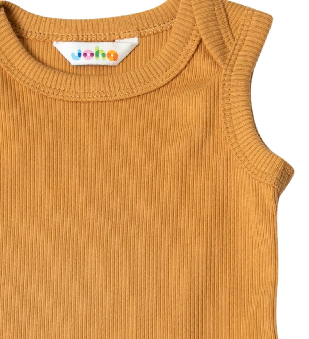 Joha Bodysuit Sleeveless - Rib - Mustard