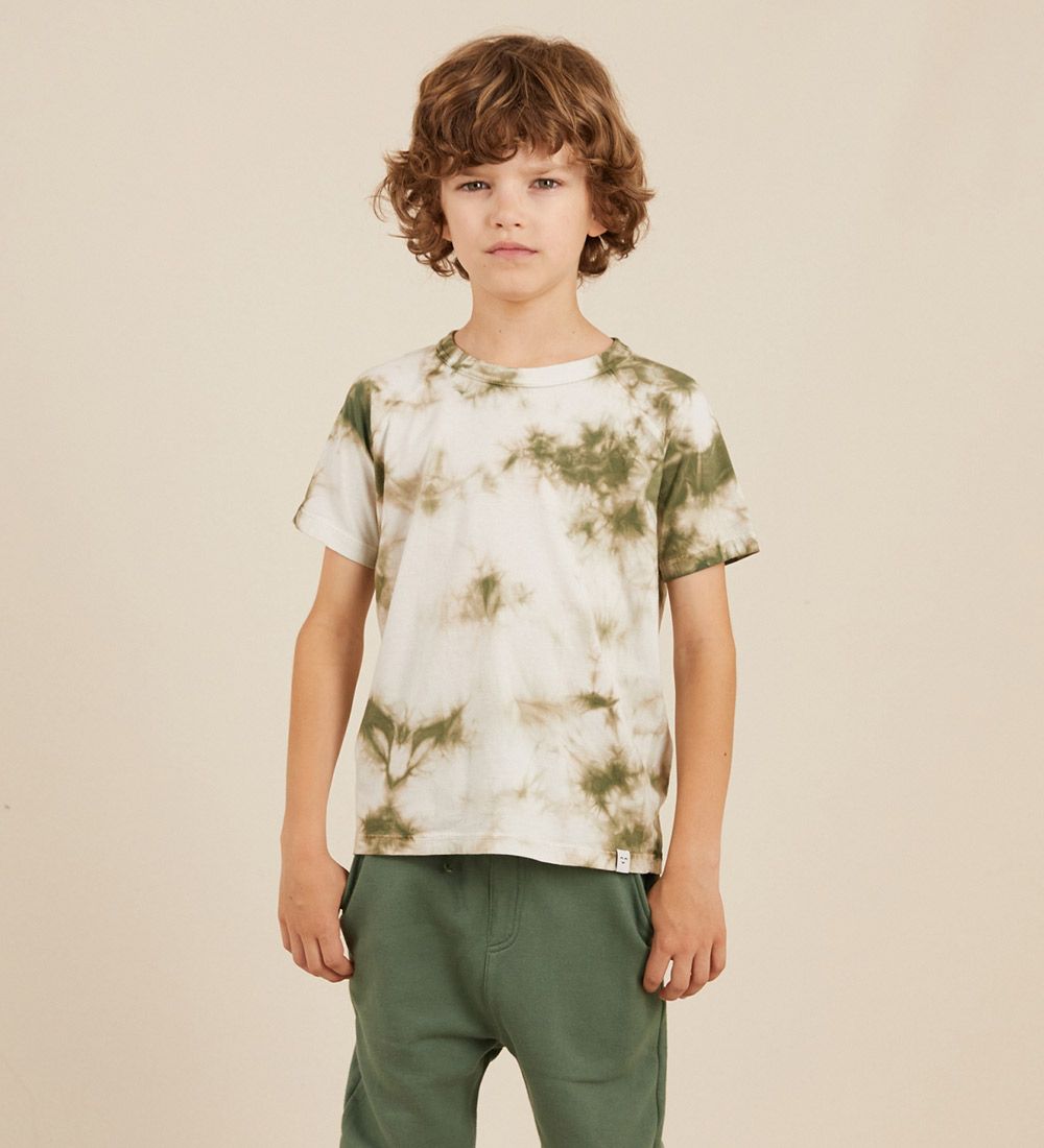 Finger In The Nose T-shirt - Nolan - Safari Khaki Tie & Dye