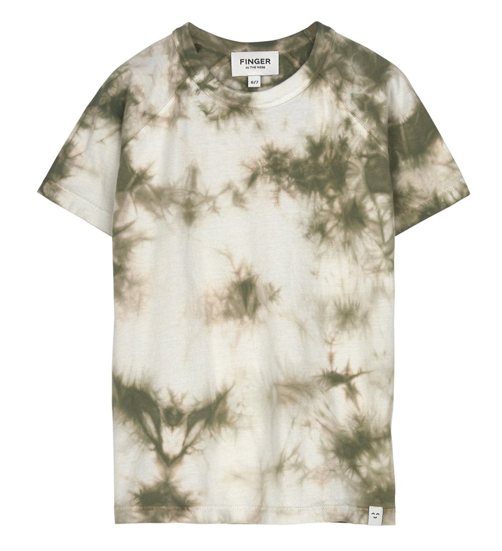 Finger In The Nose T-shirt - Nolan - Safari Khaki Tie & Dye