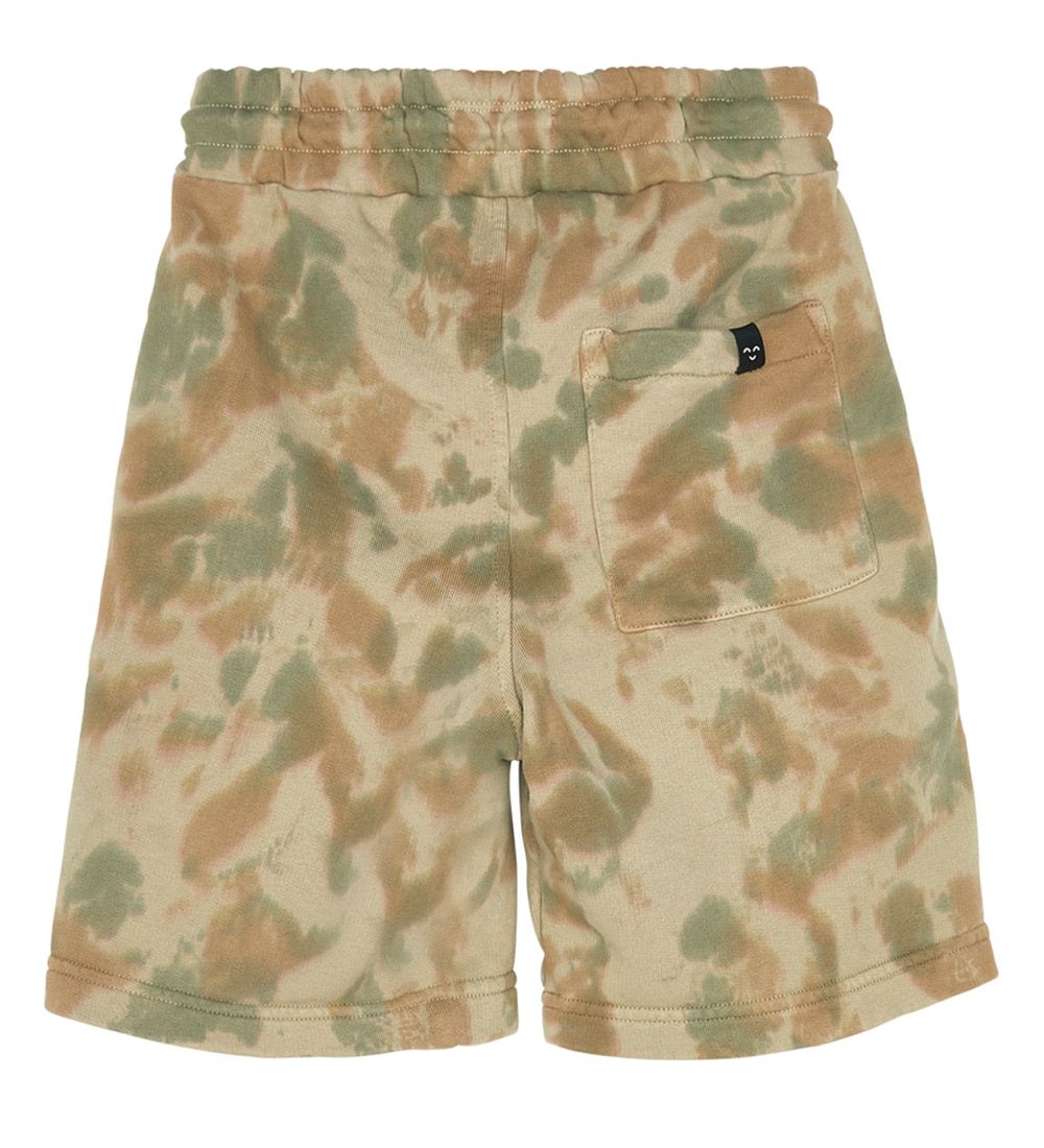 Finger In The Nose Sweat Shorts - Dunk - Khaki Tie & Dye