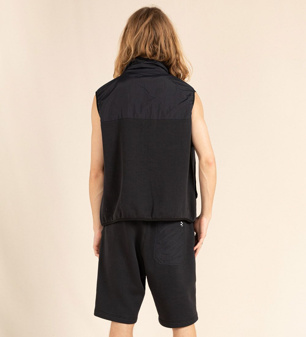 Finger In The Nose Padded Gilet w. Fleece - Copts - Ash Black