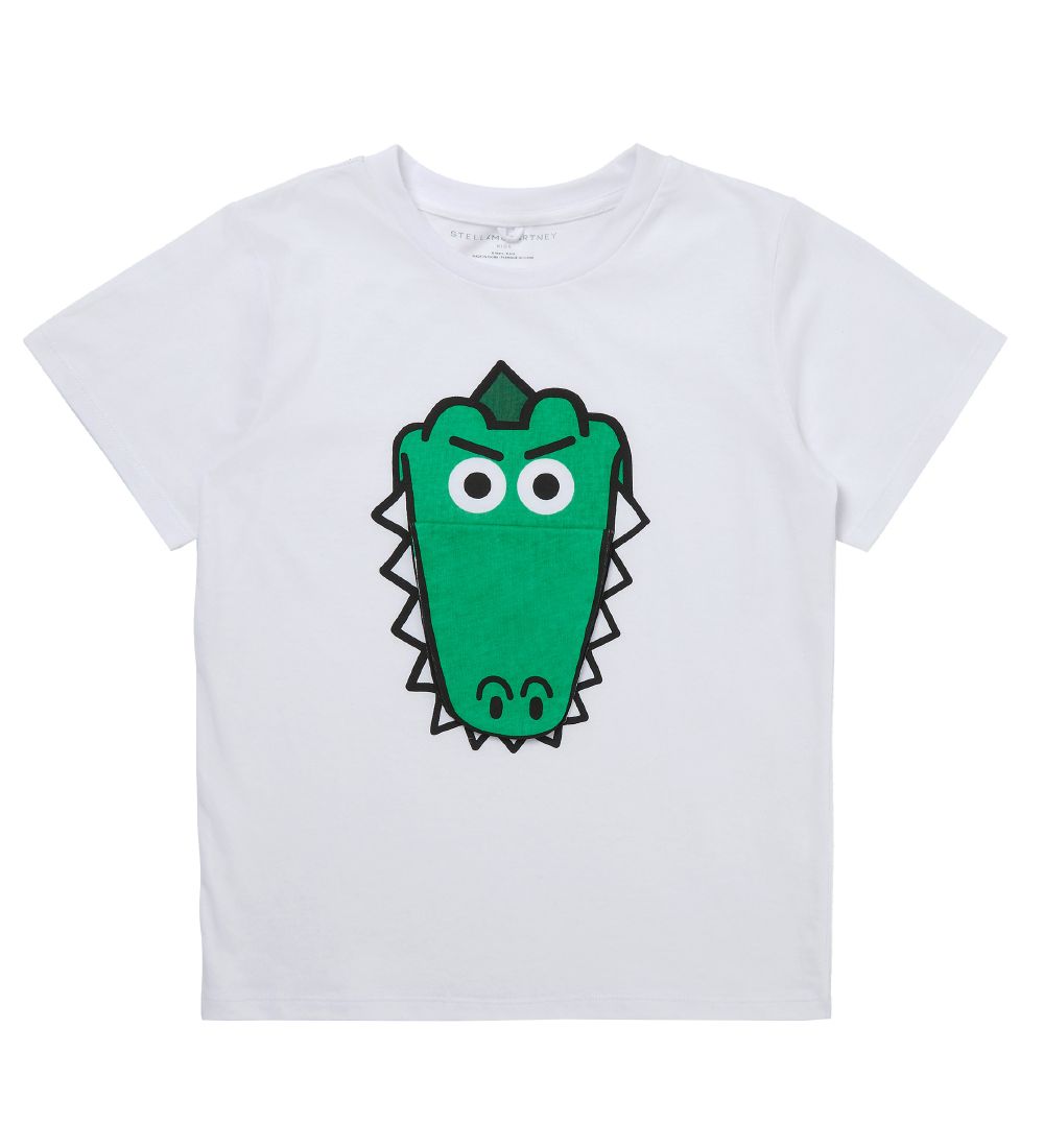 T-Shirt Stella McCartney Kids - Blanc av. Appuyez sur