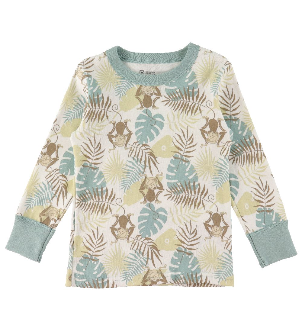Blouse Katvig - Blanc av. Singes et Feuilles