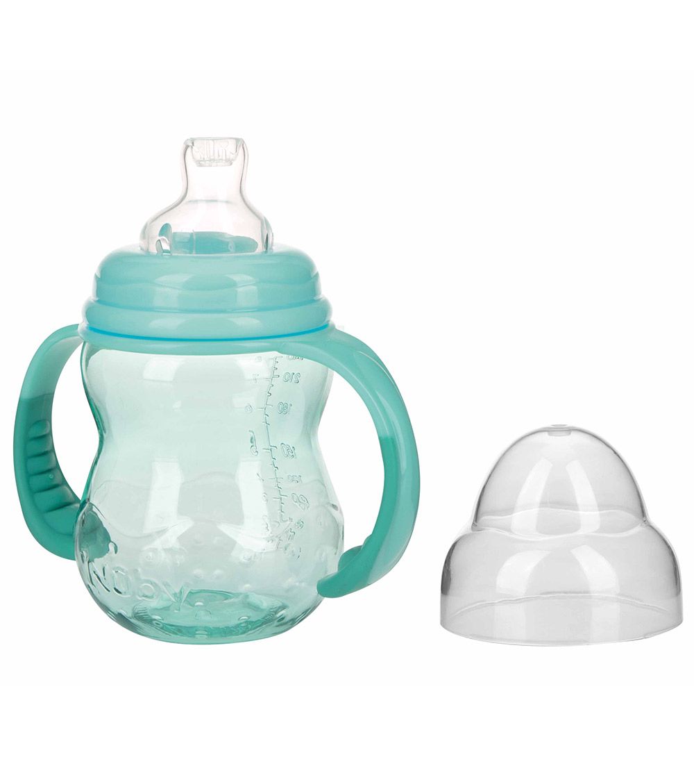 Nuby Water Bottle w. Handle and Spout - 240ml - Aqua