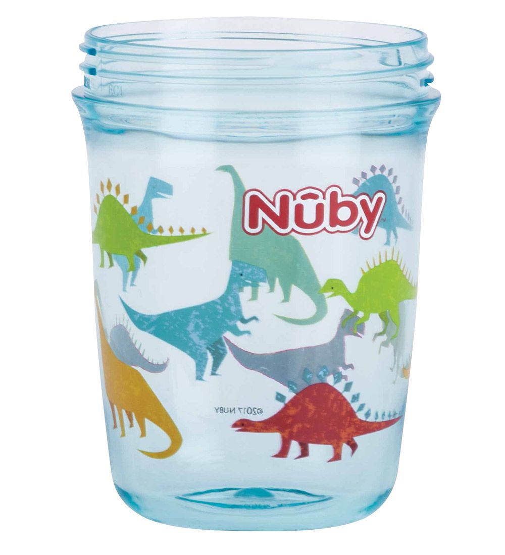 Nuby Drikkekop w. Handle - 240ml - Blue w. Print
