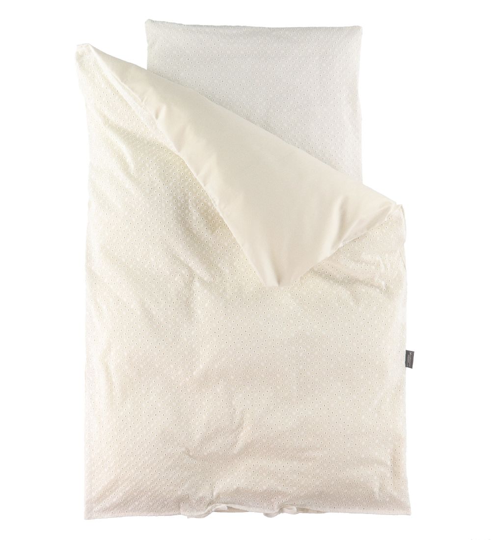 Nørgaard Madsens Bedding - Baby - Natural Embroidery w. Pointell