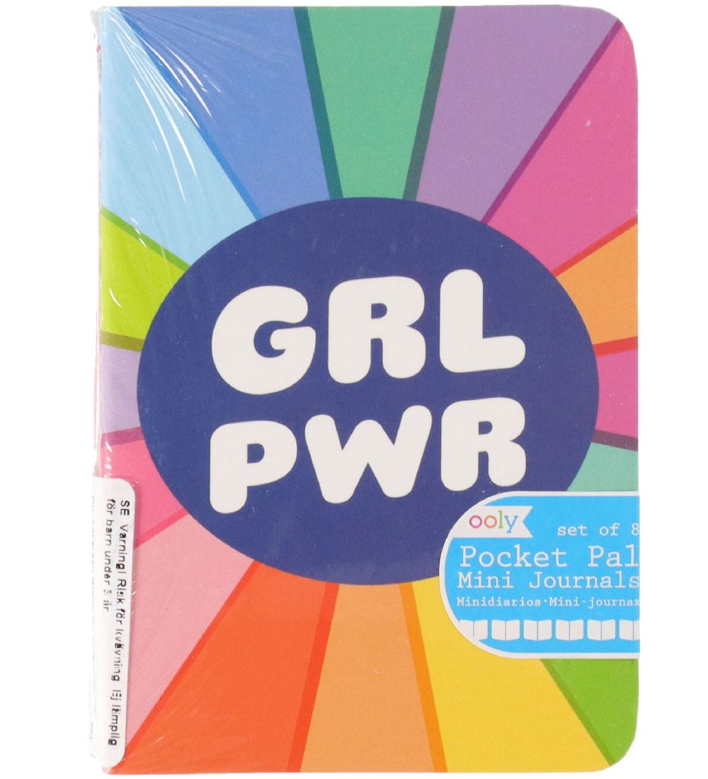 Ooly Minnisbækur - 8 Pakki - Girl Power - Marglitað