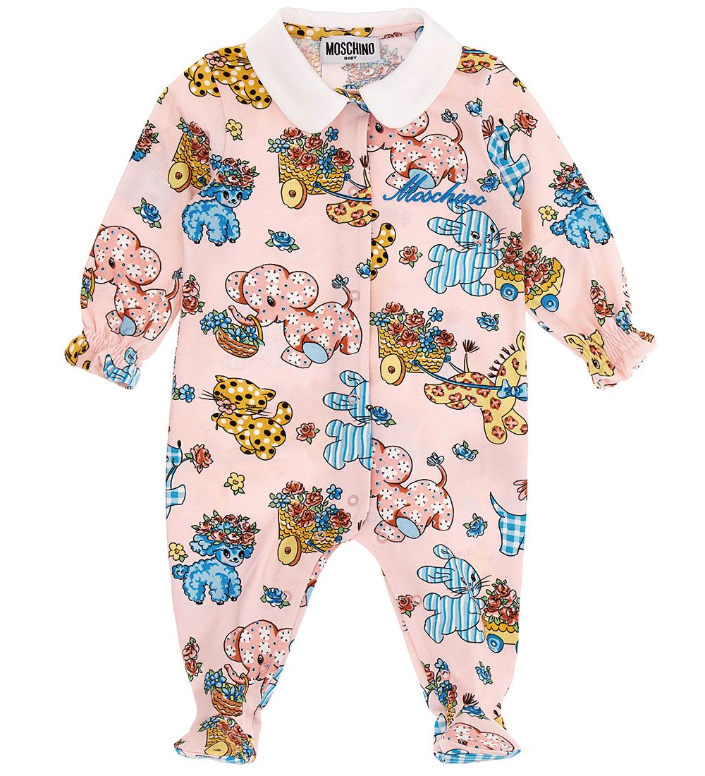 Moschino Gift Box - Jumpsuit/Beanie - Pink w. Print
