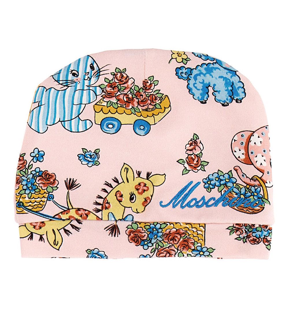 Moschino Gift Box - Jumpsuit/Beanie - Pink w. Print