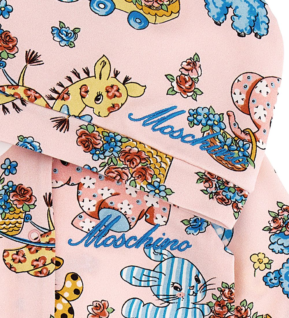 Moschino Gift Box - Jumpsuit/Beanie - Pink w. Print