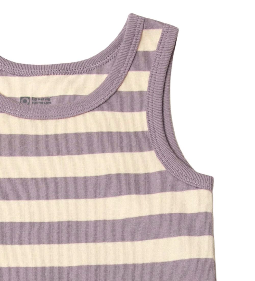 Katvig Undershirt - Purple/Beige Striped