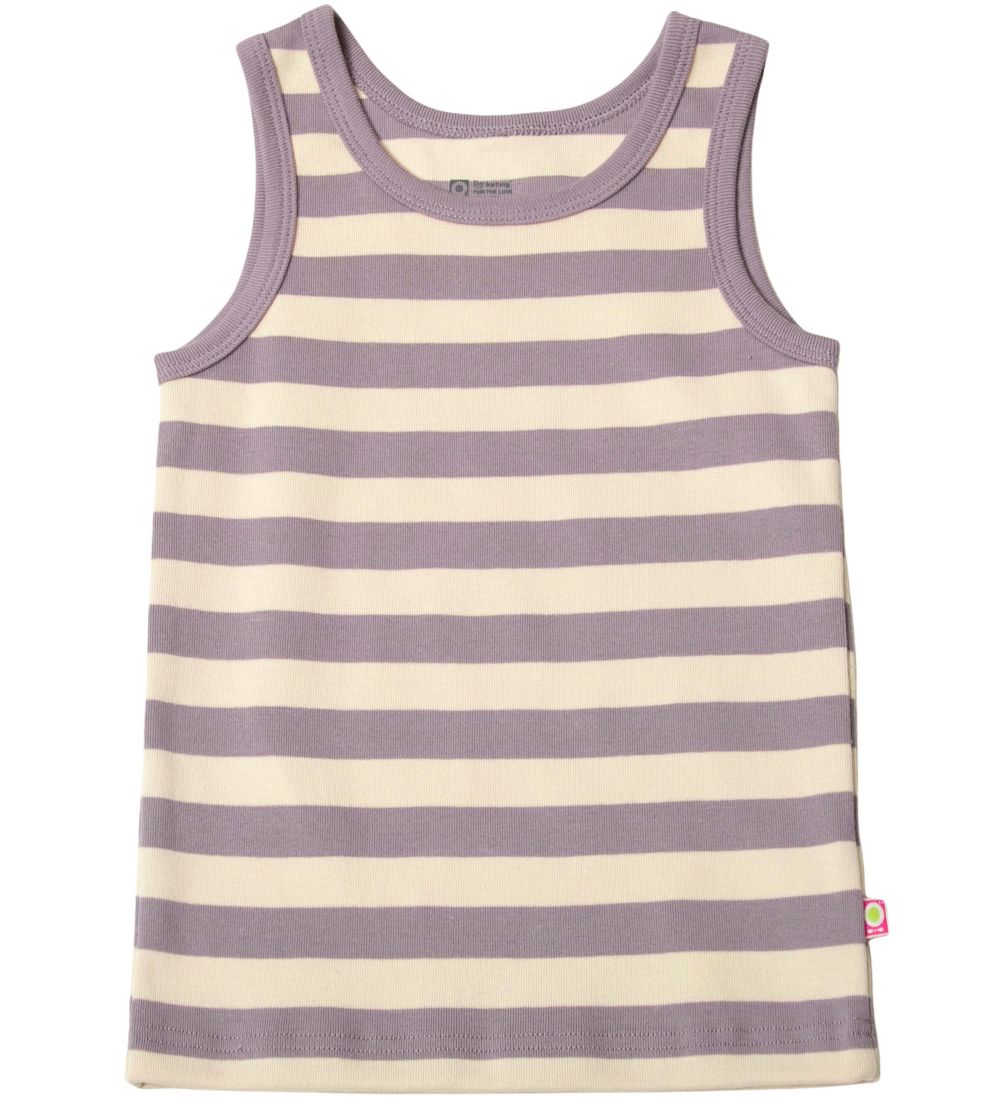 Katvig Undershirt - Purple/Beige Striped