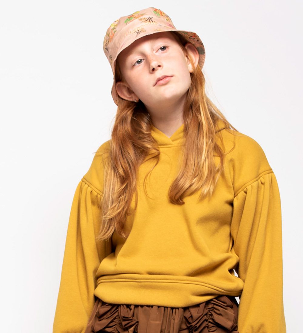Christina Rohde Bucket Hat - Beige w. Flowers