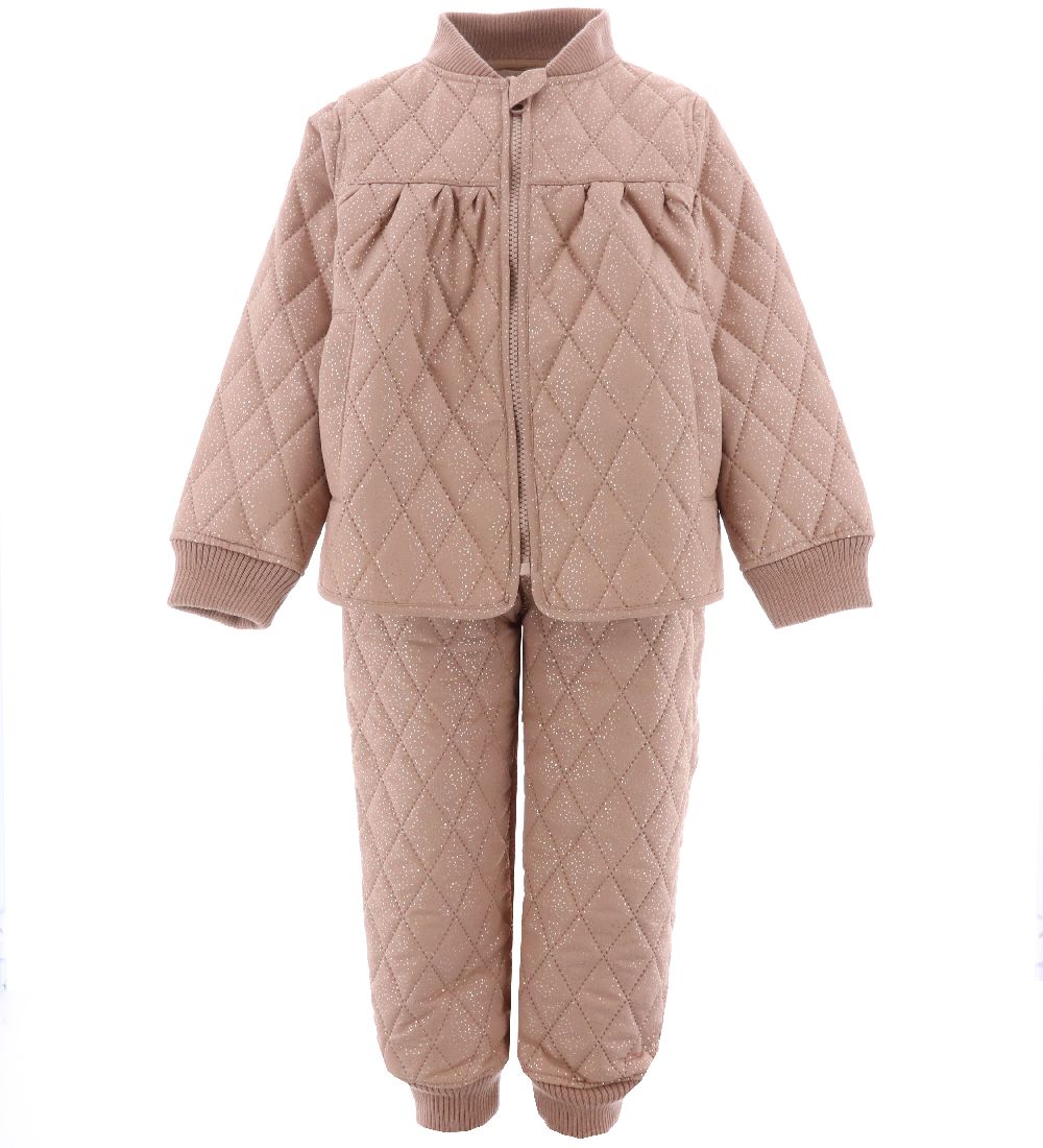 Petit by Sofie Schnoor Thermo Set - Camel w. Gold Dots