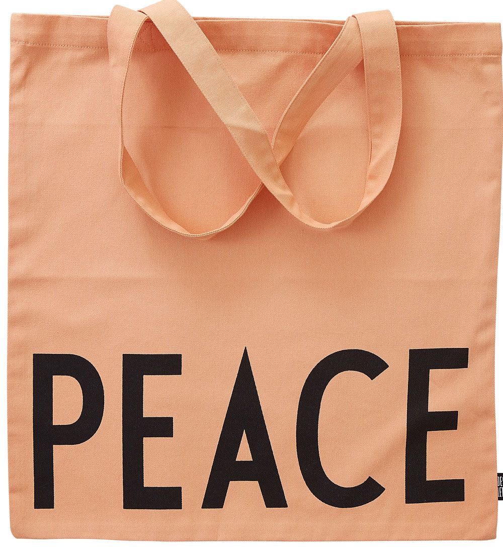 Design Letters Totebag - Peace - Peach