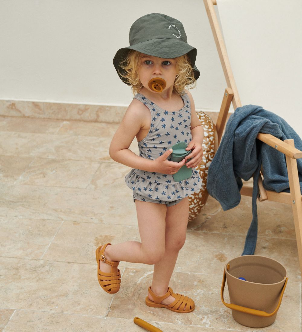 Liewood Bucket Hat - Damon - Hunter Green/Dusty Mint Mix