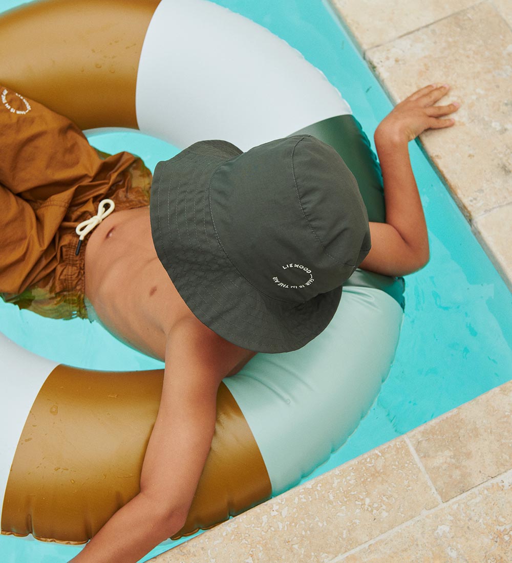 Liewood Bucket Hat - Damon - Hunter Green/Dusty Mint Mix