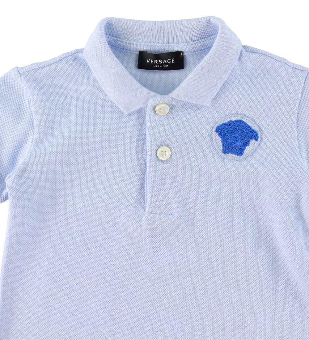 Versace Summer Romper - Light Blue w. Logo