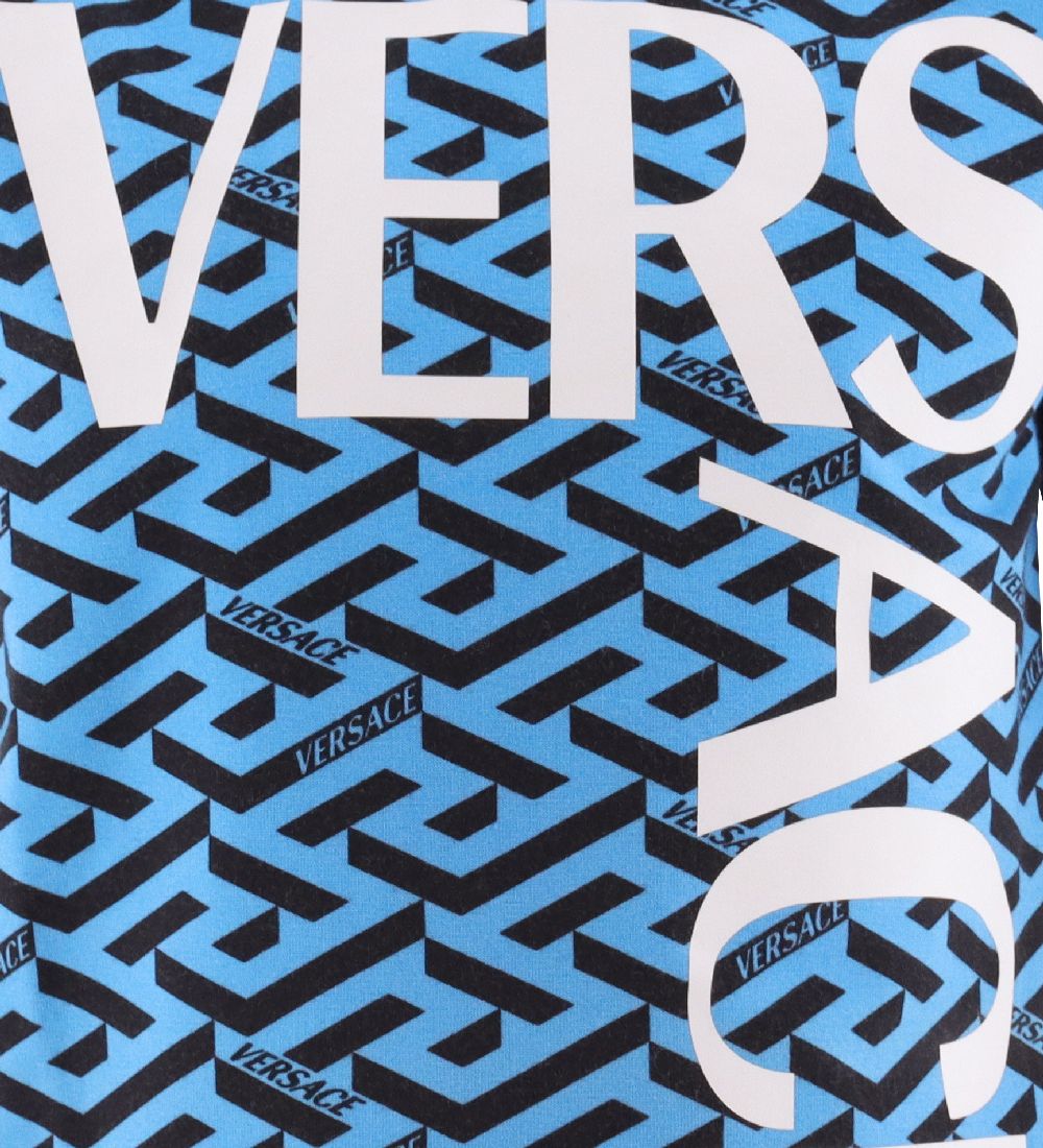 Versace T-shirt - Cloud/Black w. Print