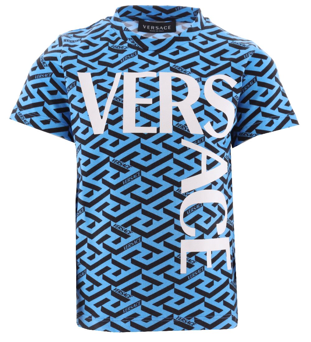 Versace T-shirt - Cloud/Black w. Print