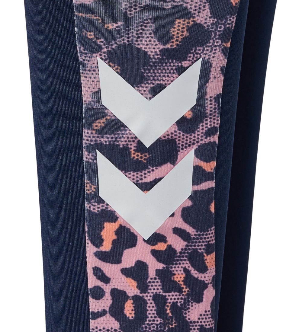 Hummel Tights - hmlFSK Joy - Black Iris/Heather Rose