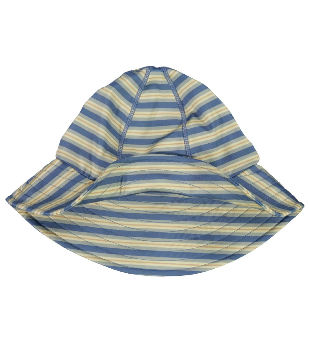 Wheat Swim Hat- UV40+ - Bluefin Stripe