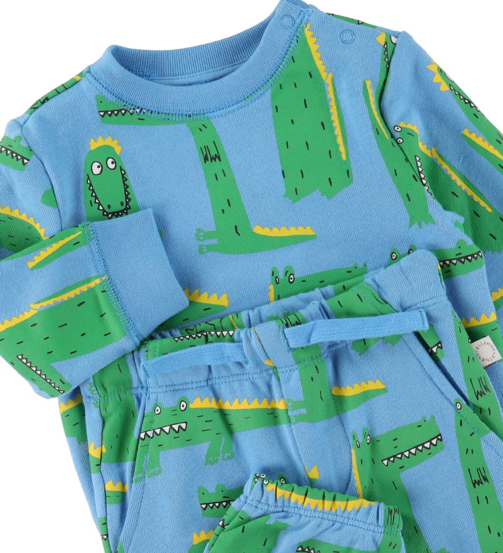 Stella McCartney Kids Sweat Set - Blue w. Crocodiles