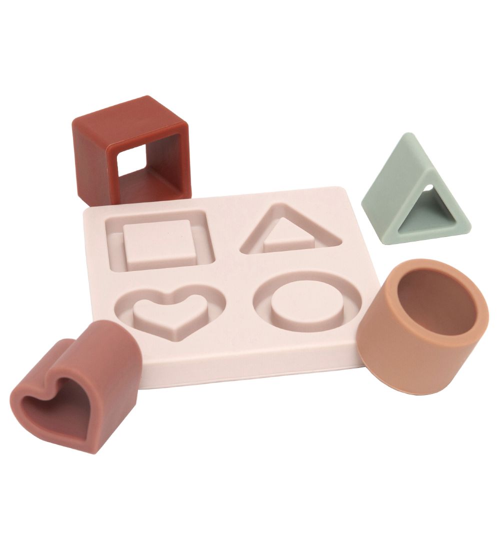 Petit Monkey Puzzle Game - Shape - Heart - 4 Bricks