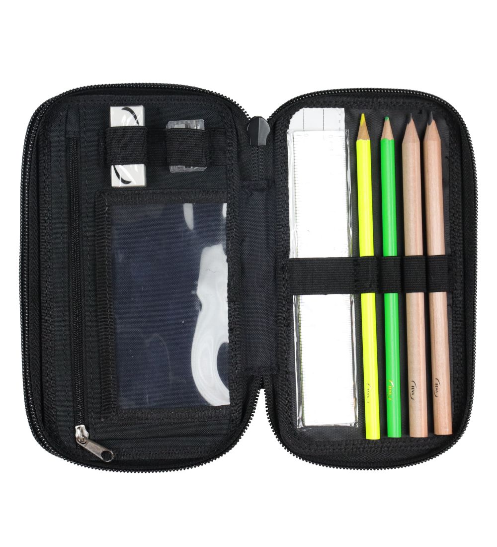 Jeva Pencil Case w. Contents - Twozip - Seahorse Unicorn