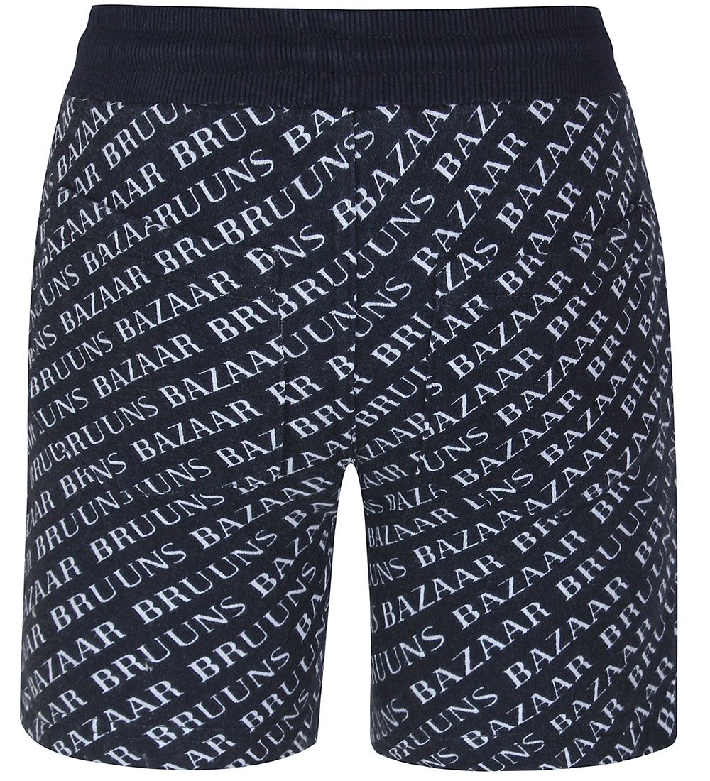 Bruuns Bazaar Sweat Shorts - Hardin - Navy/White