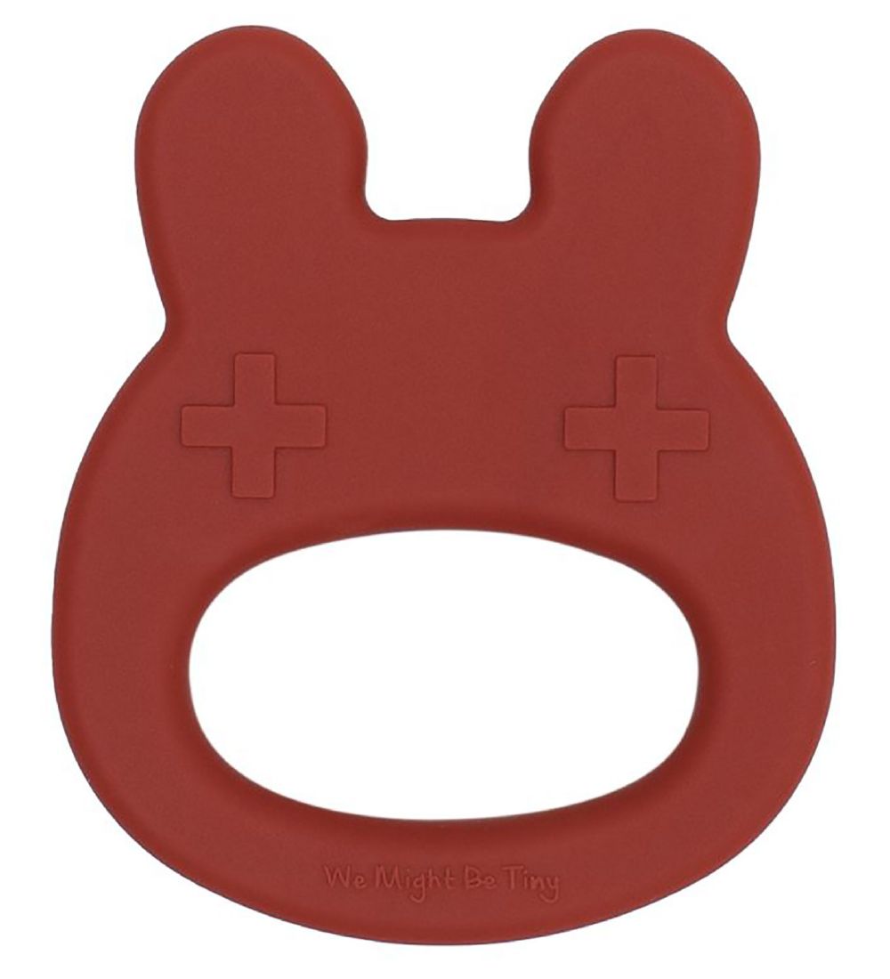 We Might Be Tiny Teether - Rabbit - Silicone - Rust