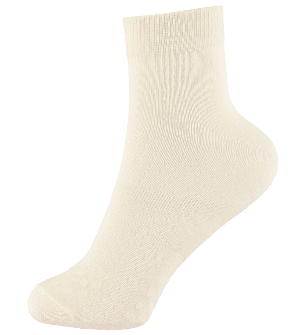 DÉT Denmark Non-Slip Knee-High Socks - Pointelle - Ivory